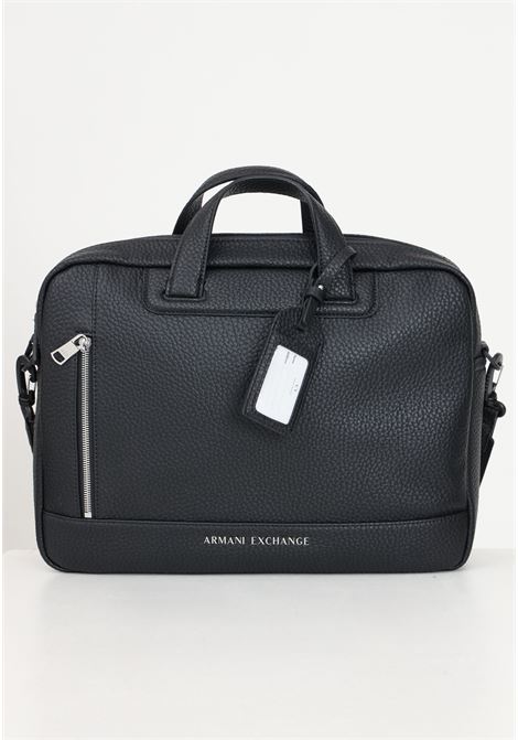 Black briefcase shoulder bag for men ARMANI EXCHANGE | 952653CC82800020